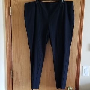 Land's End Slim Leg Midrise 22W Black Pants
